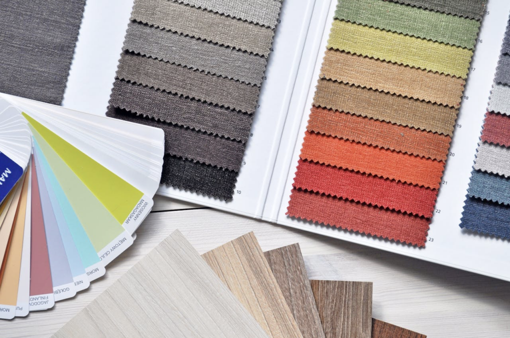 Enhance relaxation and sleep post-relocation by choosing hues from a set of color samples